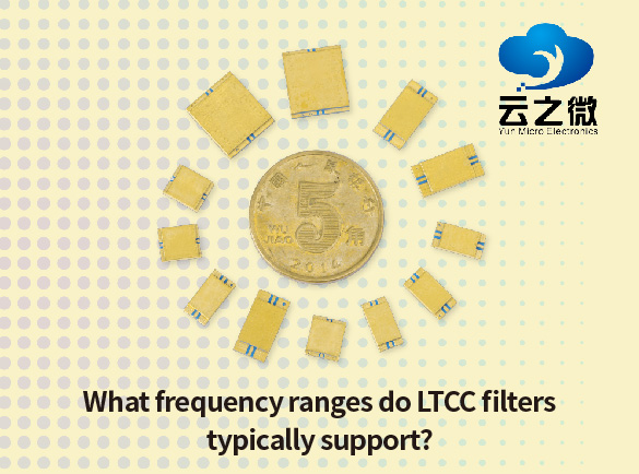 ¿Qué rangos de frecuencia suelen admitir los filtros LTCC?